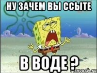 ну зачем вы ссыте в воде ?