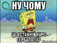 ну чому це останній курс гербалогії?