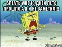 блеать уже 10 дней лето прошло а я и не заметил!!! 