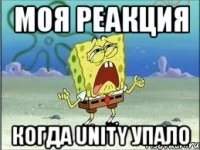 моя реакция когда unity упало