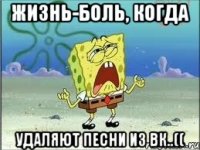 жизнь-боль, когда удаляют песни из вк..((