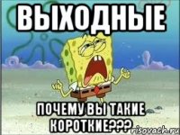 выходные почему вы такие короткие???