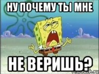 ну почему ты мне не веришь?