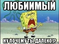 любиимый ну почему ты далеко!?