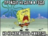 пройдут не дели и года но не напишешь никогда