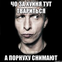 чо за хуйня тут твариться а порнуху снимают