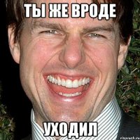 ты же вроде уходил