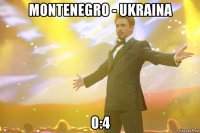 montenegro - ukraina 0:4