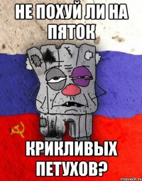 не похуй ли на пяток крикливых петухов?