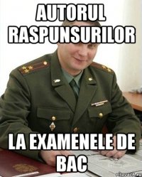 autorul raspunsurilor la examenele de bac