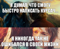 я думал, что смогу быстро написать курсач... Я никогда так не ошибался в своей жизни