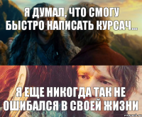 я думал, что смогу быстро написать курсач... Я еще никогда так не ошибался в своей жизни