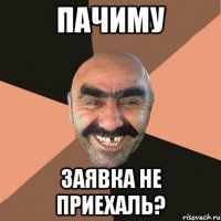 пачиму заявка не приехаль?