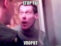 егор ты упорот