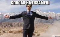 списав на екзамені 