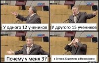 У одного 12 учеников У другого 15 учеников Почему у меня 3? в Бутово, Бирюлево и Новокосино