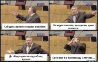 Сей день провёл в нашем водоёме. Не видел сингиля, ни одного, даже мелкого. До обеда один выход лобана, промах. Сингиля по прежнему нетуних...