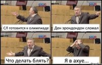 СЛ готовится к олимпиаде Ден эрондондон сломал Что делать блять? Я в ахуе...