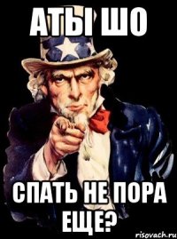 аты шо спать не пора еще?