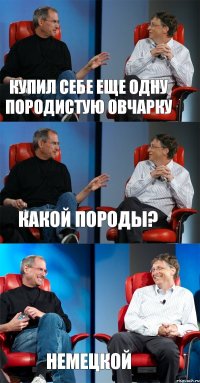 Купил себе еще одну породистую овчарку Какой породы? Немецкой