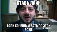 ставь лайк если хочешь уебать по этой роже