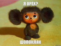 я орех? ШОПОКЛЯК