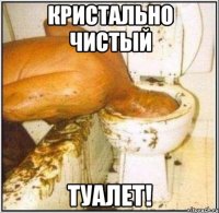 кристально чистый туалет!