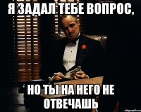 я задал тебе вопрос, но ты на него не отвечашь