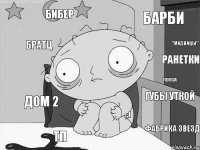 Бибер Ранетки Дом 2 Фабрика звезд Барби Братц ТП Губы уткой "Модницы" Попса :,(   