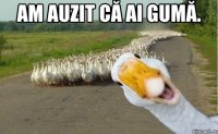 am auzit că ai gumă. 