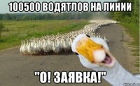 100500 водятлов на линии "о! заявка!"