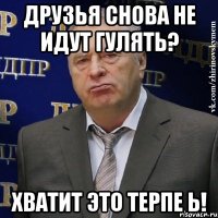 друзья снова не идут гулять? хватит это терпе ь!