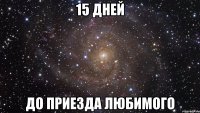 15 дней до приезда любимого