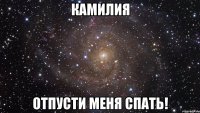 камилия отпусти меня спать!