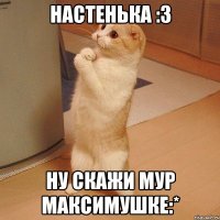 настенька :3 ну скажи мур максимушке:*