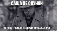 Саша не скучай Не расстраивай Леонида Аркадьевича