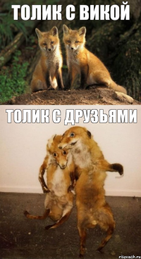 Толик с Викой Толик с друзьями