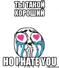 ты такой хороший но i hate you