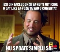 Nu spoate simplu sa.. iesi din facebook si sa nu te uiti cine o dat like la poza ta sau o comentat.