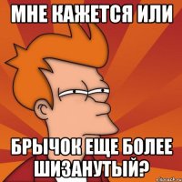 мне кажется или брычок еще более шизанутый?