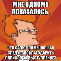 мне одному показалось, что салют помешал как следует поблагодарить ляписов за выступление?