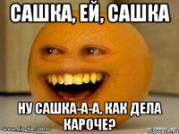 сашка, ей, сашка ну сашка-а-а, как дела кароче?