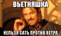 вьетняшка нельзя сать против ветра