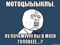 мотоцыыыклы, ну почемуууу вы в моей головеее....?