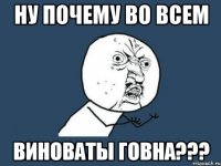 ну почему во всем виноваты говна???