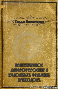 Татьяна Константинова ПРАКТИЧЕСКОЕ ЛАЗЕРОСТРОЕНИЕ В УСЛОВИЯХЪ СЕЛЬСКИХ ПРИХОДОВЪ