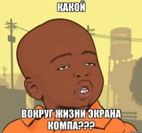 какой вокруг жизни экрана компа???