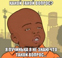 какой такой вопрос? я пучинька я не знаю что такой вопрос...