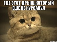 где этот дрыщ,который ещё не курсанул 