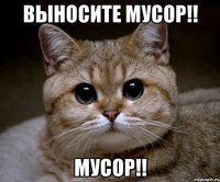 выносите мусор!! мусор!!